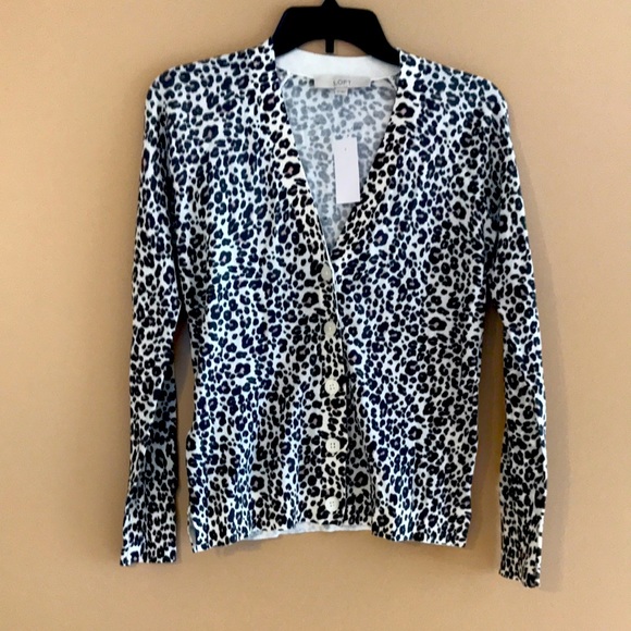 LOFT Sweaters - NWT Loft multi color leopard print sweater, XS